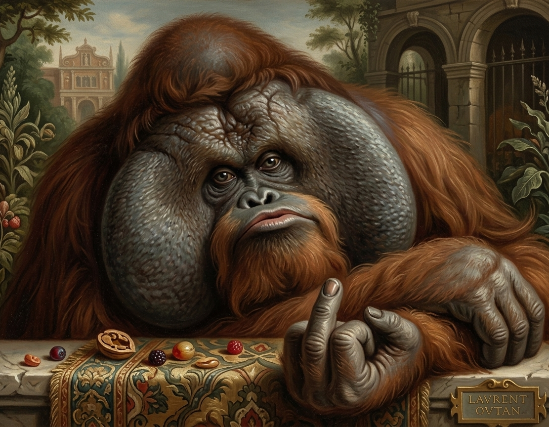 Couverture — Le Spleen d'un grand singe : Élégie d'un Roi...