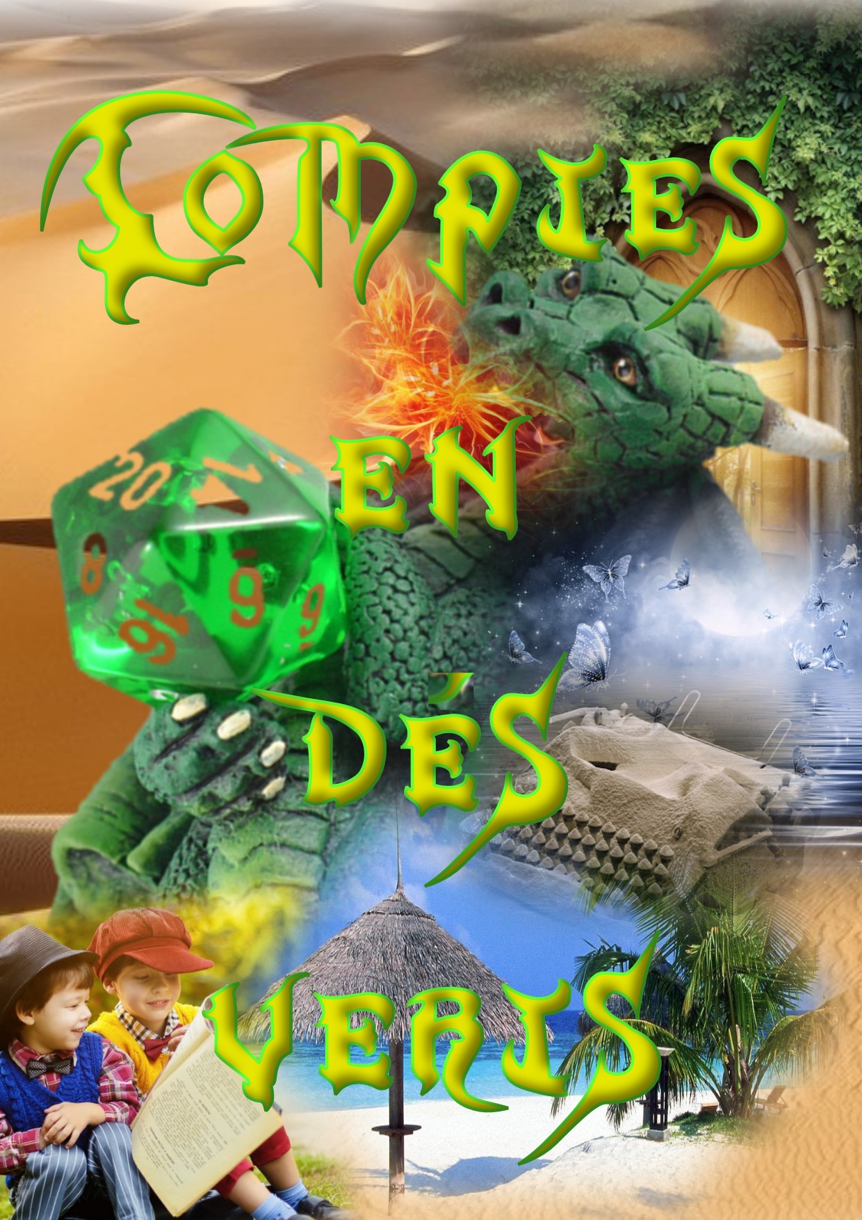 Comptes en dés verts