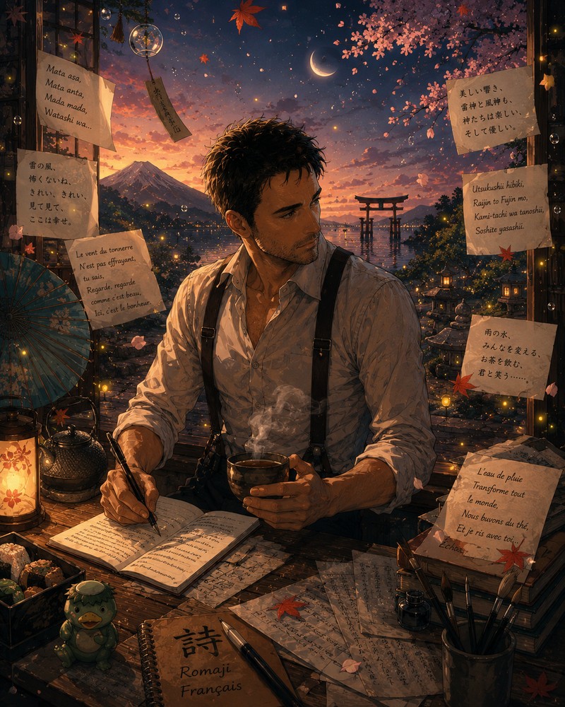 Couverture — Échos en romaji